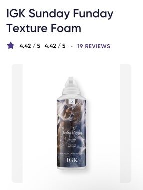 IGK Sunday Funday Texture Foam (discontinued) (1-5 bottles)